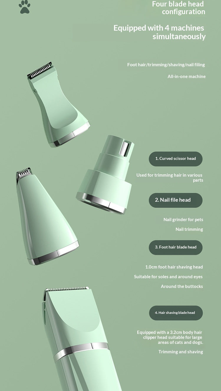 Rechargeable Portable Pet Clipper, Paw Hair Trimmer For Dogs.