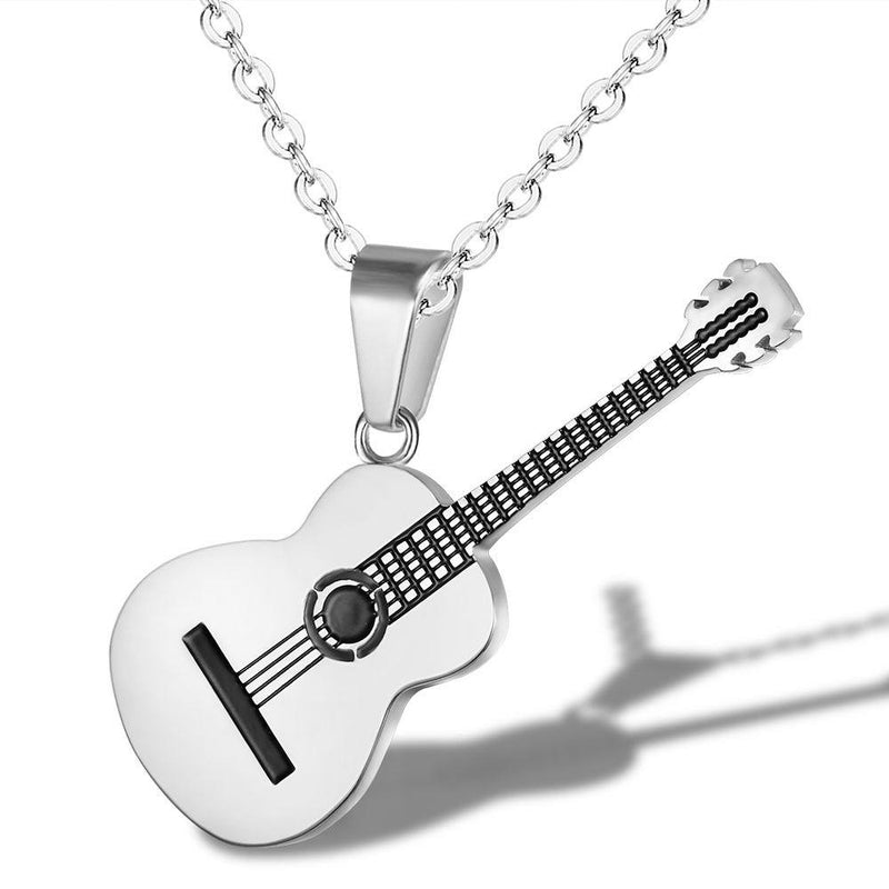 Music guitar pendant necklace