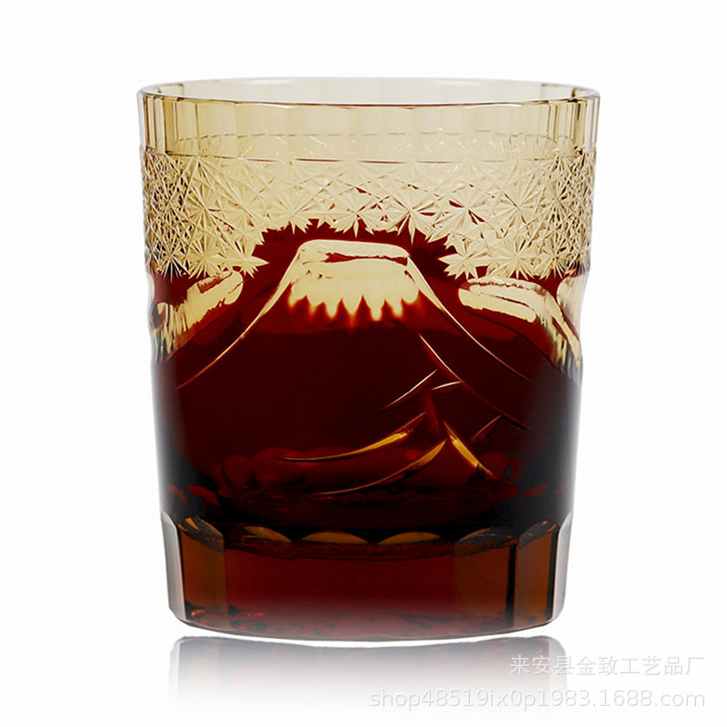 New Hand Carved Crystal Glass