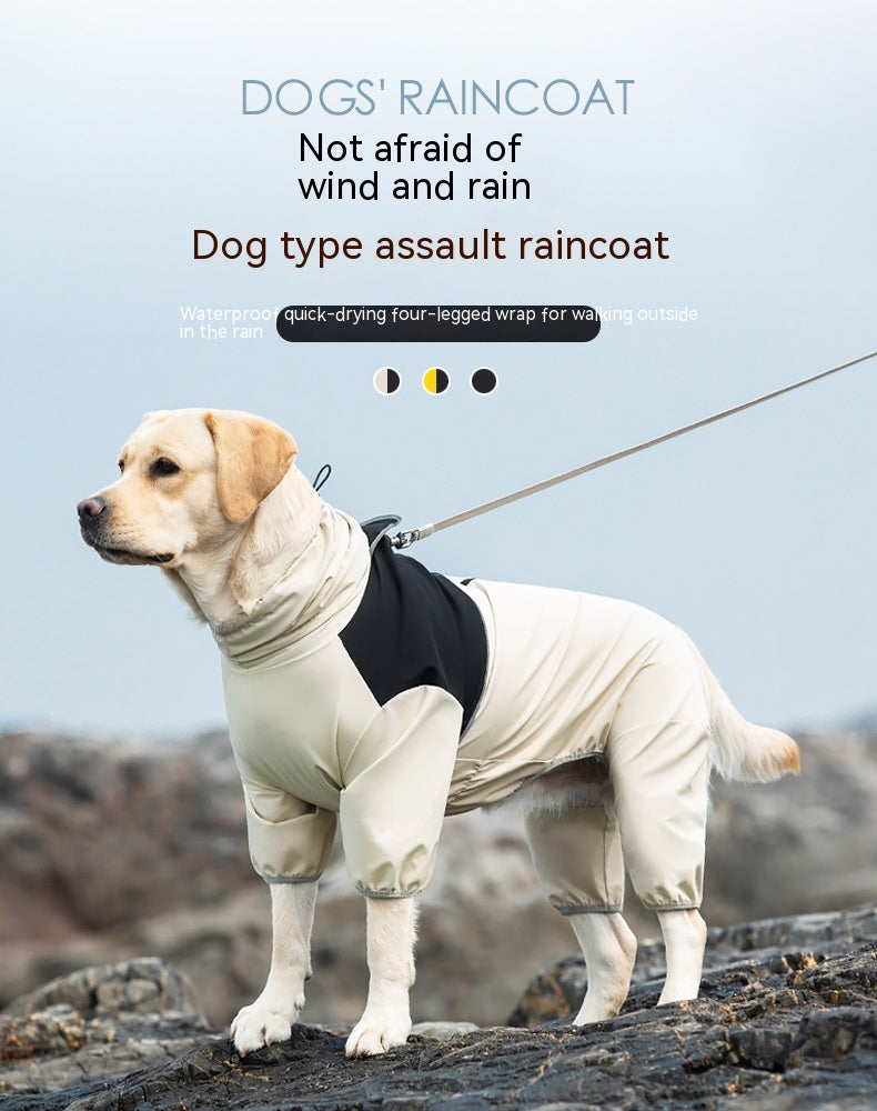 Shell Jacket Four-leg All-inclusive Dog Clothes Waterproof Windproof