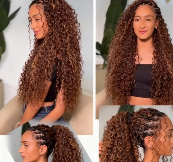 24in150g Italy curls Deep twist boho curls Crochet Hair