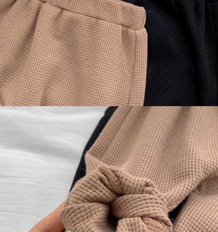 Baby Color Matching Striped Long-sleeved Top Pants Suit