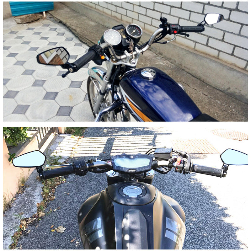 Rear view mirror modified motorcycle hand mirror