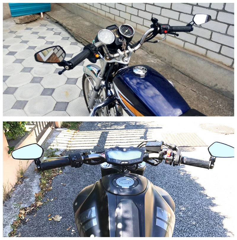 Rear view mirror modified motorcycle hand mirror