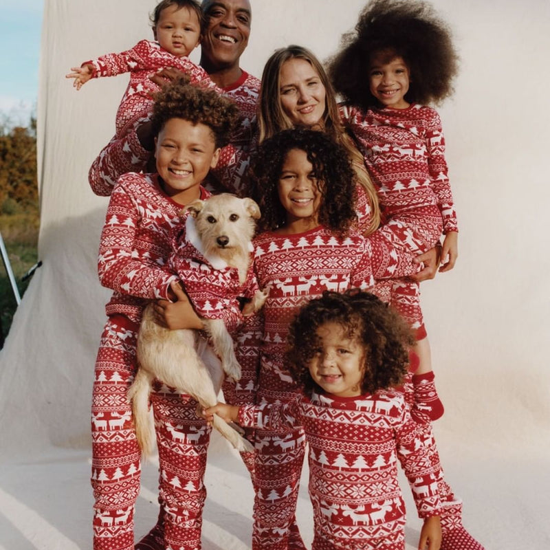 Weihnachts-Partnerlook für Eltern und Kind