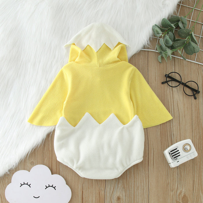 Three-dimensional Cartoon Chicken Shell Shape Romper Performance Wear