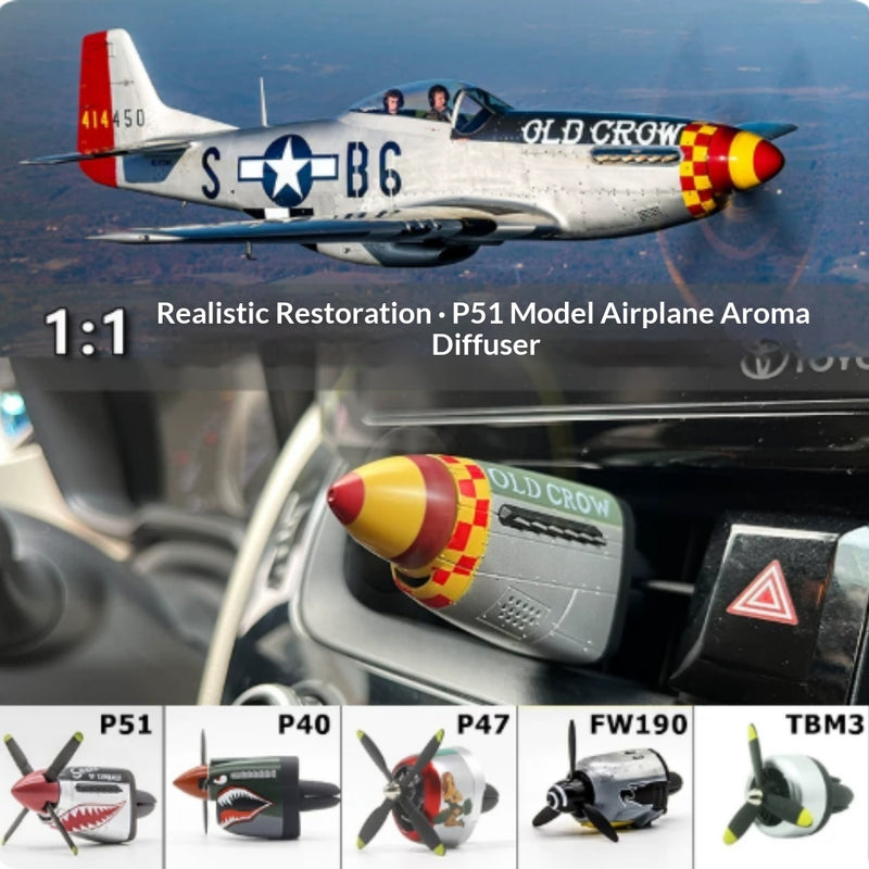 Aromaterapia Criativa para Automóveis Duying P51 Mustang para Saída de Ar