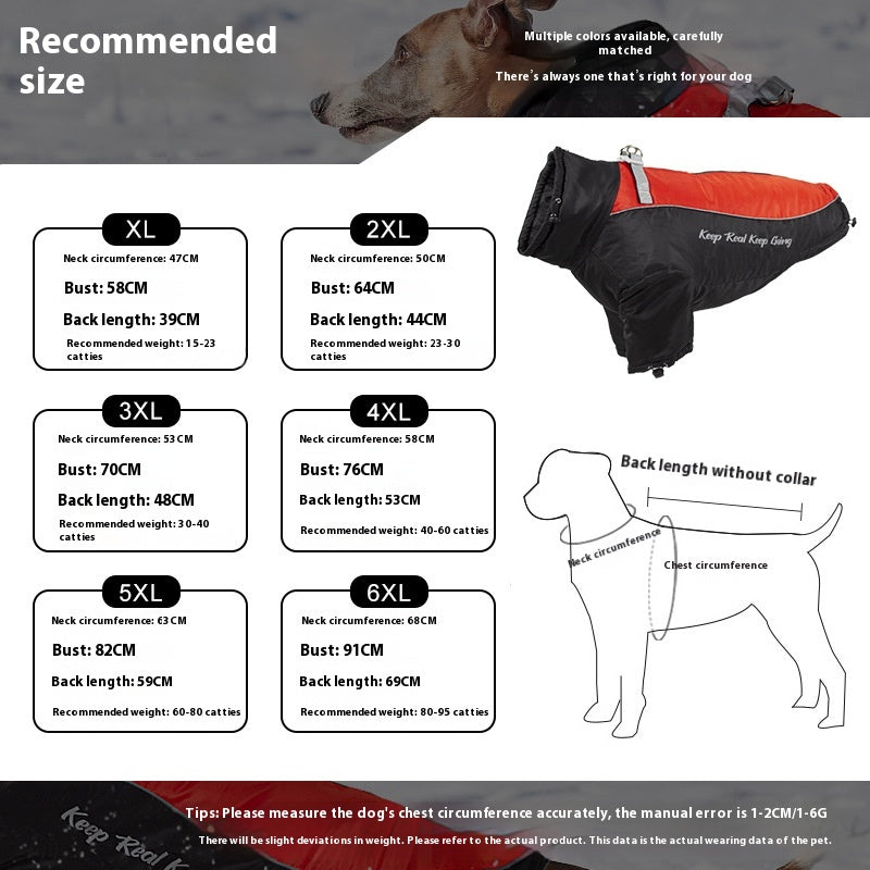 Forro de lã polar para cão - Roupa quente