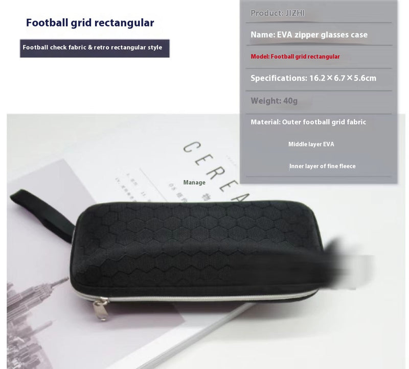 Large Sports Sunglasses Simple Zipper Creative Myopia Eye Case