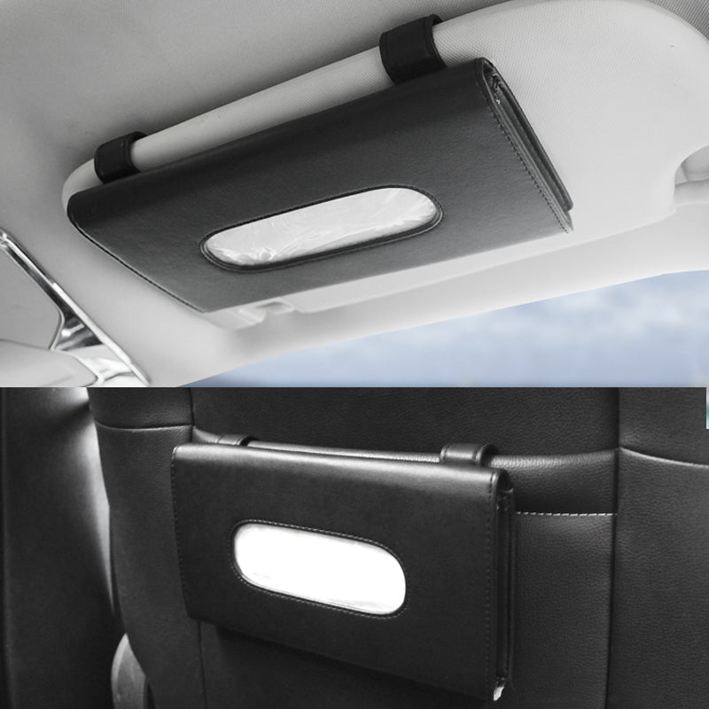 In-car sunroof sun visor hanging type drawer napkin