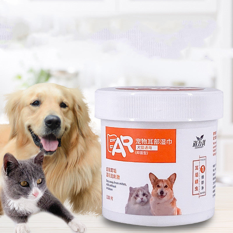Ohrreinigungstücher für Hunde und Katzen zur Entfernung von Ohrenschmalz und Ohrenöl