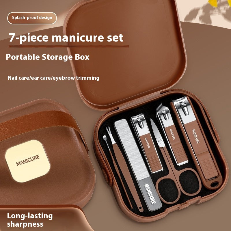 Anti-splash Portable Household Fingernail Maintenance Kit
