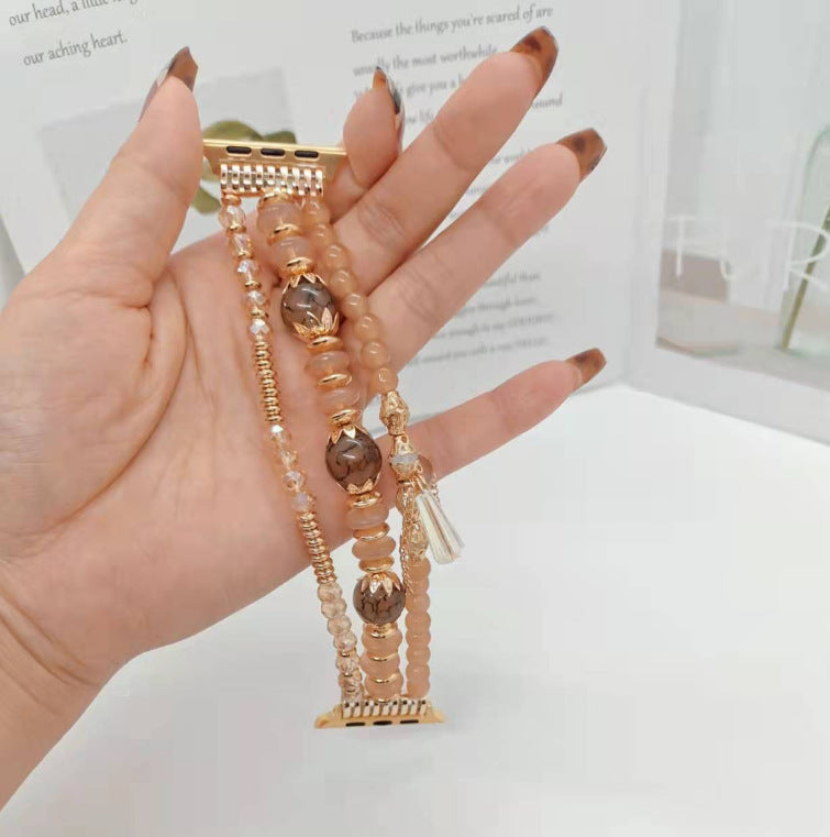 Bracelete de Contas Elástico para Apple Watch