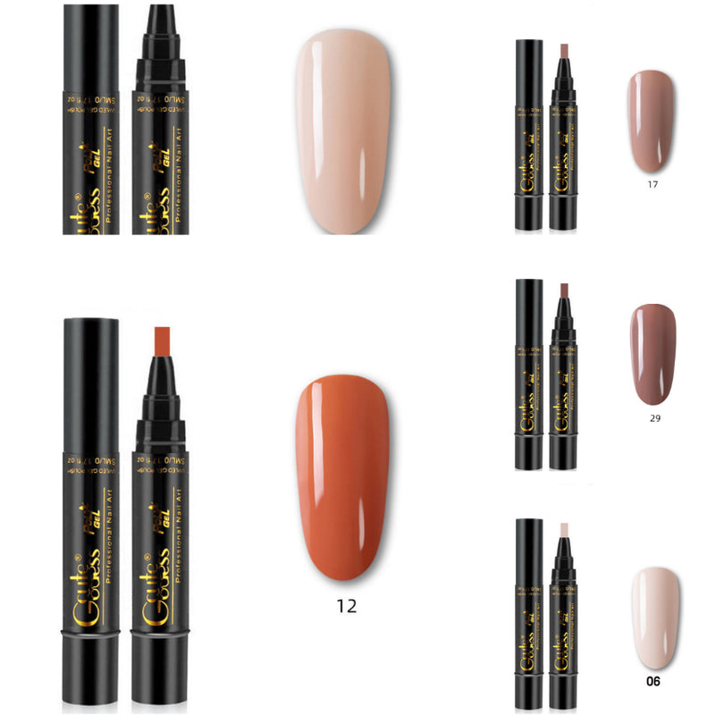 Caneta de Cola para Unhas 3 em 1, Caneta de Cola de Passo Único, Caneta Íman para Unhas de Gel Fotopolimerizáveis, Caneta Íman Forte para Efeito Olho de Gato e Efeito Água, Ferramenta de Manicure DIY