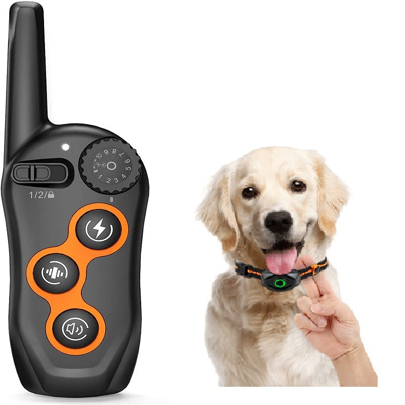 Hunde-Trainingshalsband mit 600 m Fernbedienung, Antibell-Funktion, wasserdicht