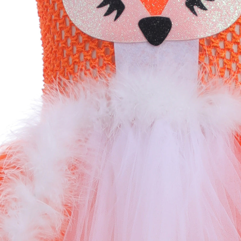 Fato de Cosplay de Raposa Laranja Saia de Balão de Rede para Raparigas