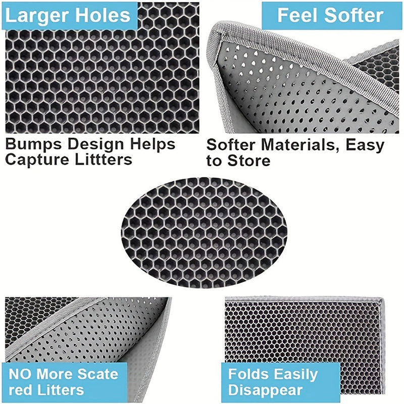 Anti Splash EVA Double-layer Cat Litter Mat