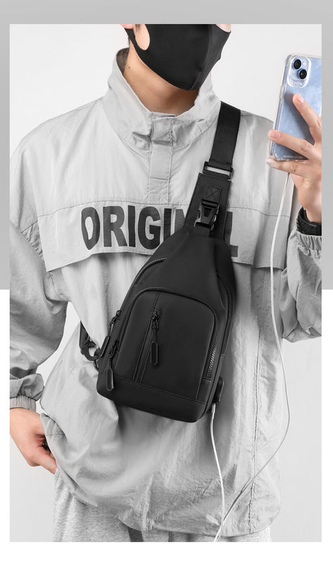 Wasserdichte Crossbody-Sporttasche mit mehreren Fächern