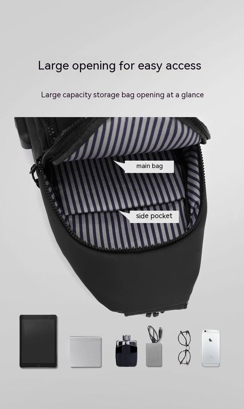 Wasserdichte Crossbody-Sporttasche mit mehreren Fächern