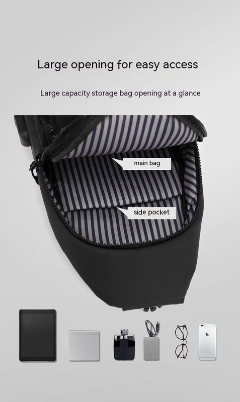 Wasserdichte Crossbody-Sporttasche mit mehreren Fächern