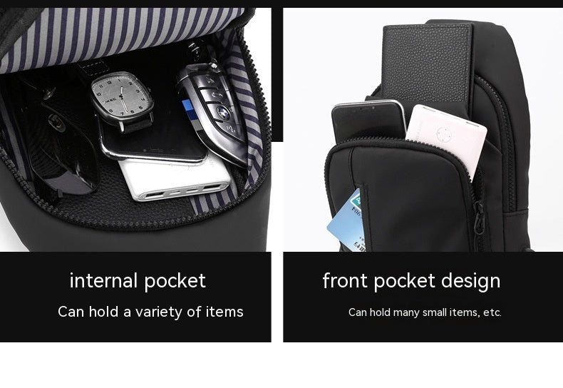Wasserdichte Crossbody-Sporttasche mit mehreren Fächern