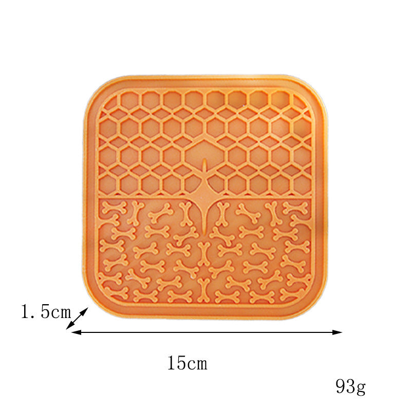 Almofada de silicone para lamber cachorro, prato de comida lenta