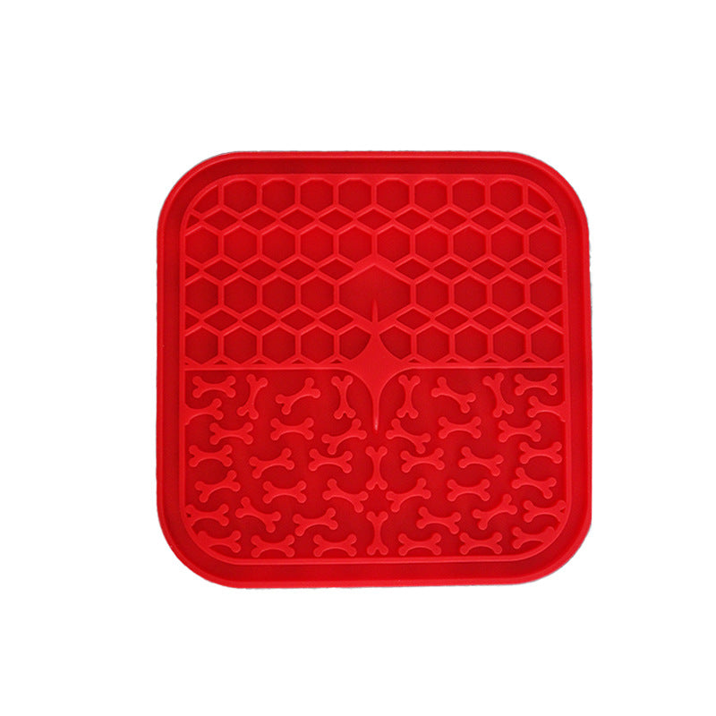 Almofada de silicone para lamber cachorro, prato de comida lenta