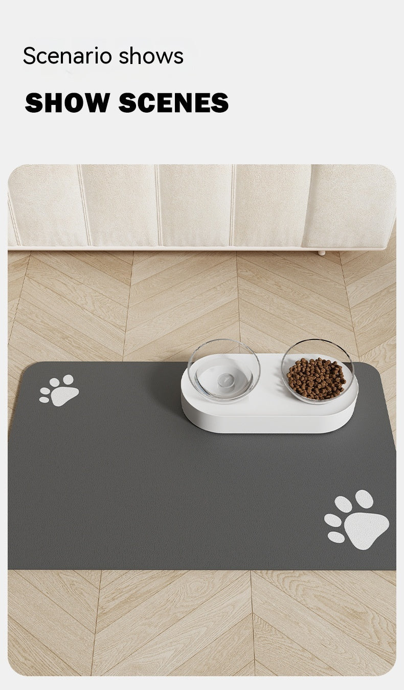 Futtermatte für Hunde und Katzen, abwaschbare und wiederverwendbare Unterlage, saugfähige und schnell trocknende Trainingsmatte für Hunde