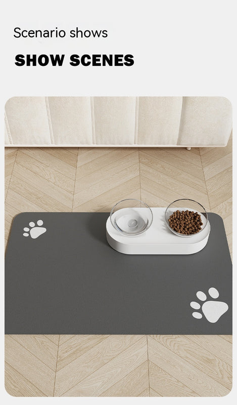 Futtermatte für Hunde und Katzen, abwaschbare und wiederverwendbare Unterlage, saugfähige und schnell trocknende Trainingsmatte für Hunde