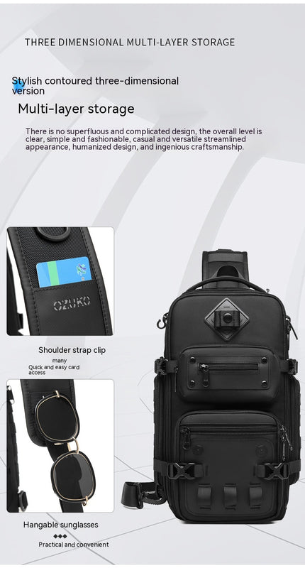 Tactical Chest Outdoor Large Capacity Sports Messenger Bag