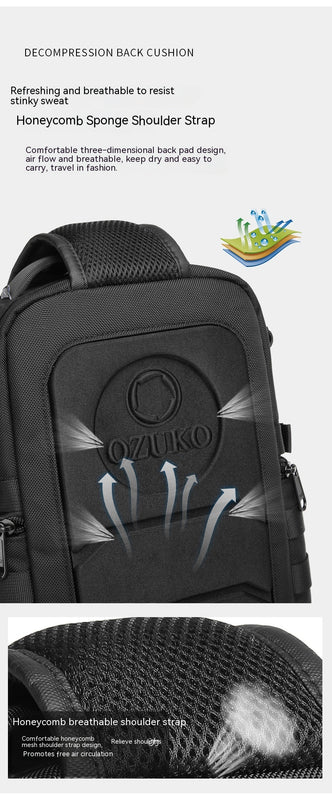 Tactical Chest Outdoor Large Capacity Sports Messenger Bag
