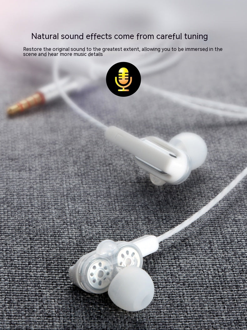 Auriculares com Fio Private Model X3, Bobina Móvel Dupla, Reforço Dinâmico de Graves, Música