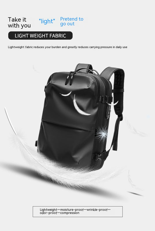 Minimalistischer, multifunktionaler Herren-Reiserucksack mit großem Fassungsvermögen