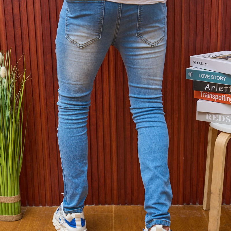 Summer Ripped Men's Casual Slim Fit Stretch Jeans