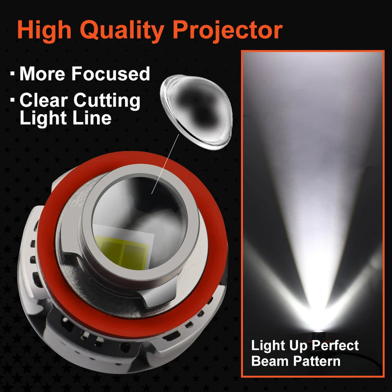 H11 Laser Fog Lamp 36W Car L Headlight Modification