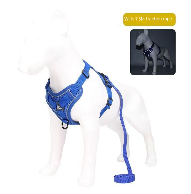 Vest Style Anti Slip Dog Reflective Traction Rope
