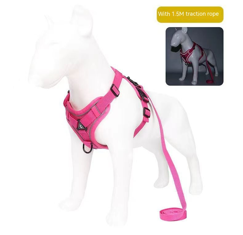 Vest Style Anti Slip Dog Reflective Traction Rope