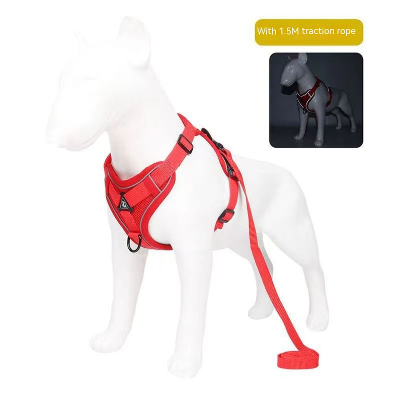 Vest Style Anti Slip Dog Reflective Traction Rope