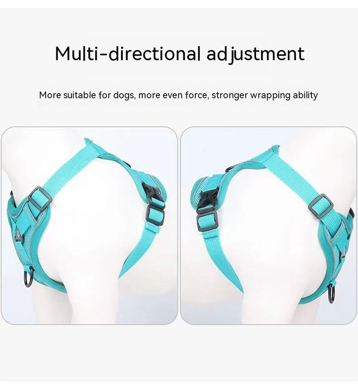 Vest Style Anti Slip Dog Reflective Traction Rope