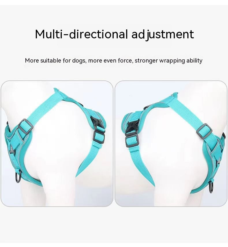 Vest Style Anti Slip Dog Reflective Traction Rope