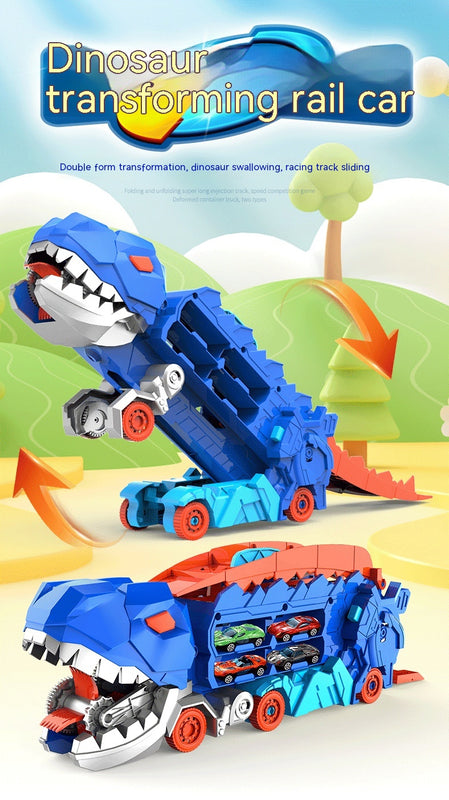 Tyrannosaurus Dinosaur Deformation Track Gliding Car