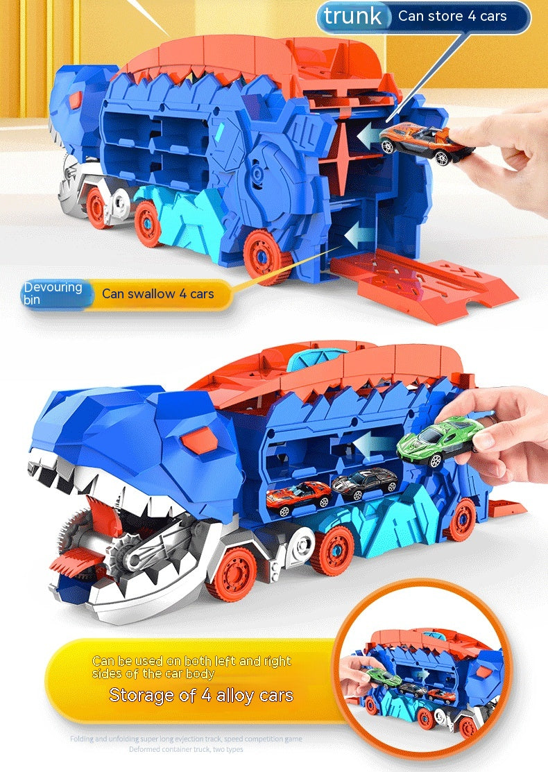 Tyrannosaurus Dinosaur Deformation Track Gliding Car