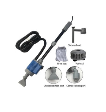 Limpador de cascalho de tanque de peixes - Aspirador elétrico de areia de aquário
