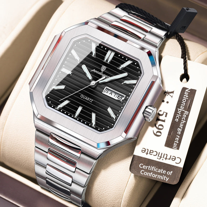Waterproof Watch Fashionable Luminous Ultra-Thin Mens