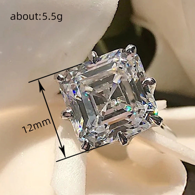 Square Zircon Ring For Women