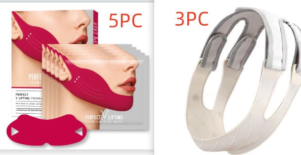 V Face Collagen Red Bandage Gel Non-soak Ear-loop Mask