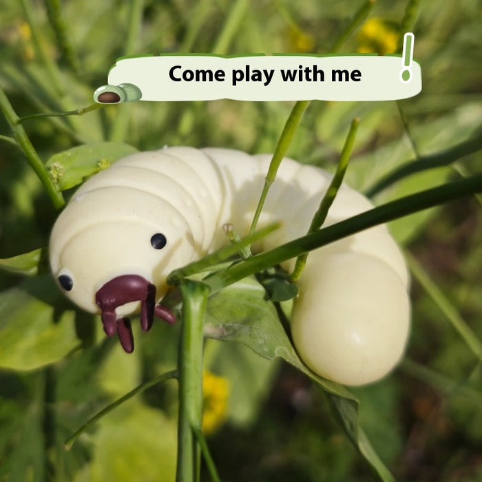 Soybean Bug Mealworm Squeezing Toy Slow Rebound Funny Vent Toy