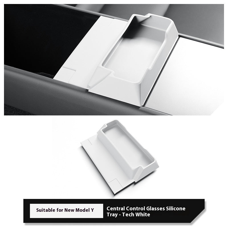 Car Silicone Central Control Glasses Tray Storage Box