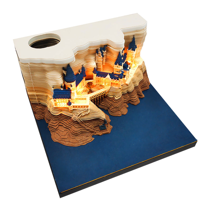 3D Sticky Note Paper Carving Creative Annual Meeting Tear-off Desktop Notepad Ornament