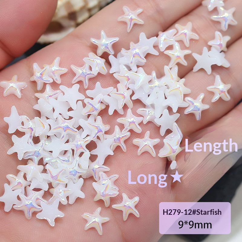 Marine Series Conch Shell Resin DIY Nail Accessories